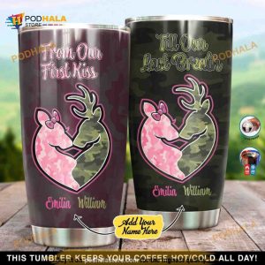 Personalized Till Our Last Breath Deer Custom Coffee Tumbler