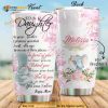 Personalized To My Daughter Rose Gift Travel Custom Coffee Tumbler