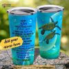 Personalized To My Son Sea Turtle Gift Travel Custom Coffee Tumbler