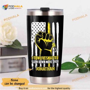 Personalized Tow Truck Gift Travel Custom Coffee Tumbler