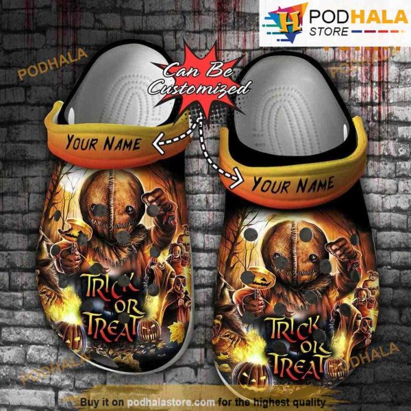Personalized Trick Or Treat 3D Funny Crocs Halloween
