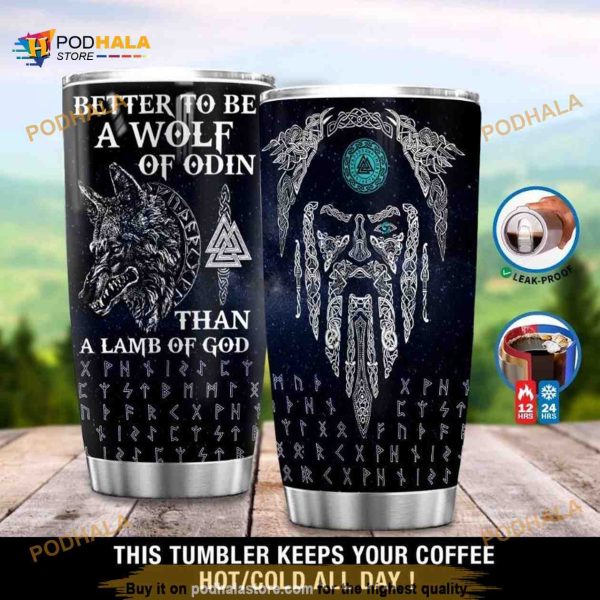Personalized Viking Warrior Gift Travel Custom Coffee Tumbler