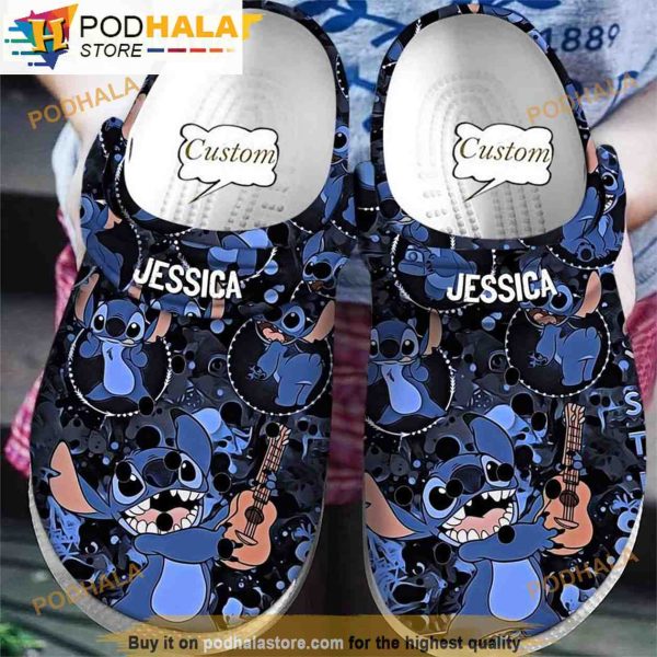 Personalized Violon Stitch 3D Funny Crocs Croband Clog