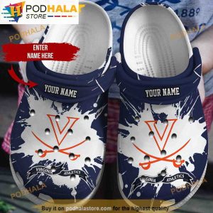 Personalized Virginia Athletics Ncaa Football 3D Funny Crocs
