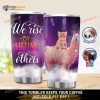 Personalized We Rise By Lifting Others Cat Llama Custom Coffee Tumbler