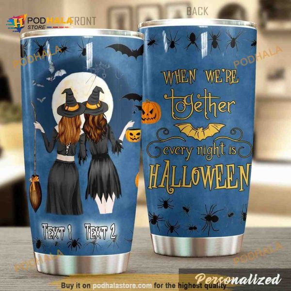 Personalized Witch Best Friend Halloween Custom Coffee Tumbler