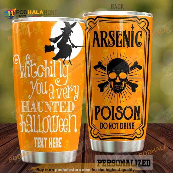 Personalized Witching You Haunted Halloween Custom Coffee Tumbler