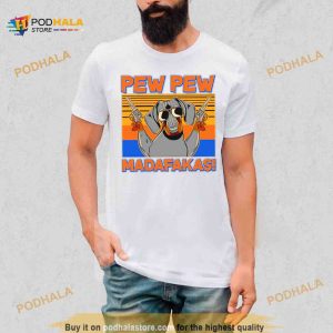 Pew Pew Madafakas Dachshund Dog vintage Shirt