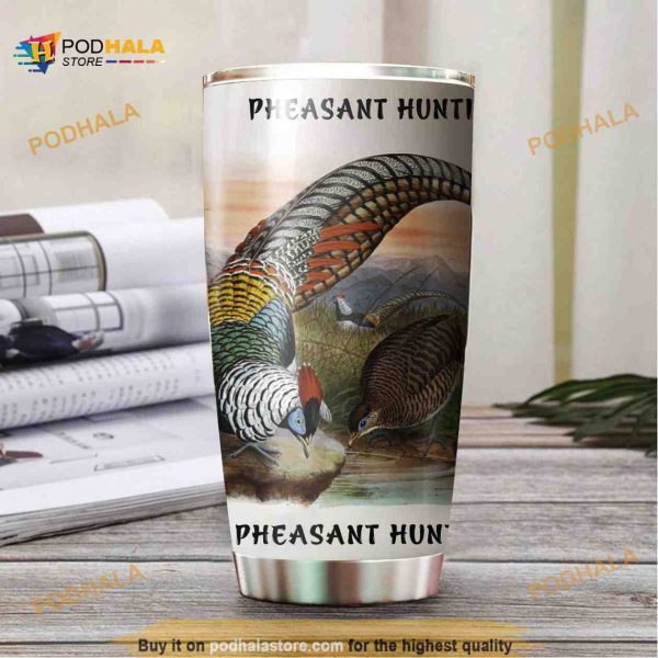 Pheasant Hunting Stainless Steel Cup Coffee Tumbler