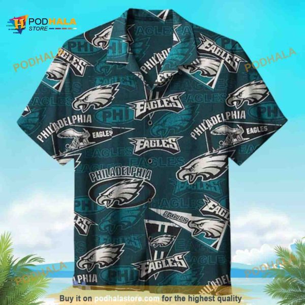 Philadelphia Eagles Hawaiian Shirt, Gifts For Eagles Fans