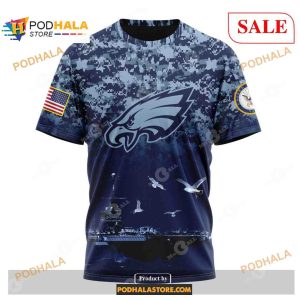 Philadelphia Eagles Honor US Navy Veterans Shirt NFL Hoodie 3D 3