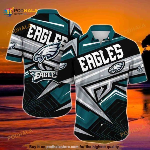 Philadelphia Eagles NFL Hawaiian Shirt, Eagles Gifts For Football Fans