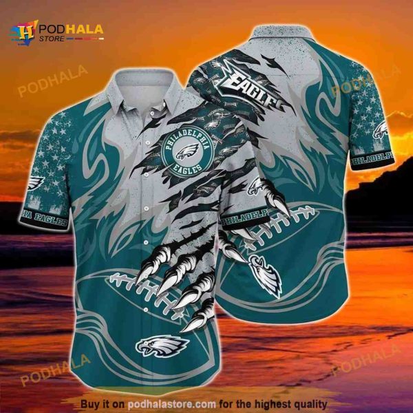 Philadelphia Eagles NFL Hawaiian Shirt, Gift For Football Fans