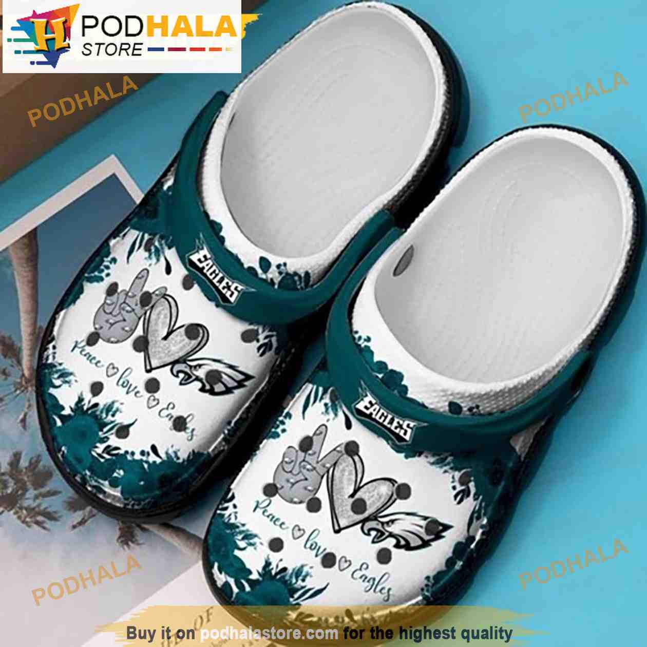 Philadelphia Eagles Peace Love Gifts Nfl 3D Funny Crocs Clogs - Bring Your  Ideas, Thoughts And Imaginations Into Reality Today