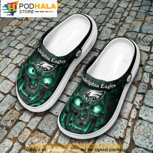 Philadelphia Eagles Skull Funny 3D Funny Crocs