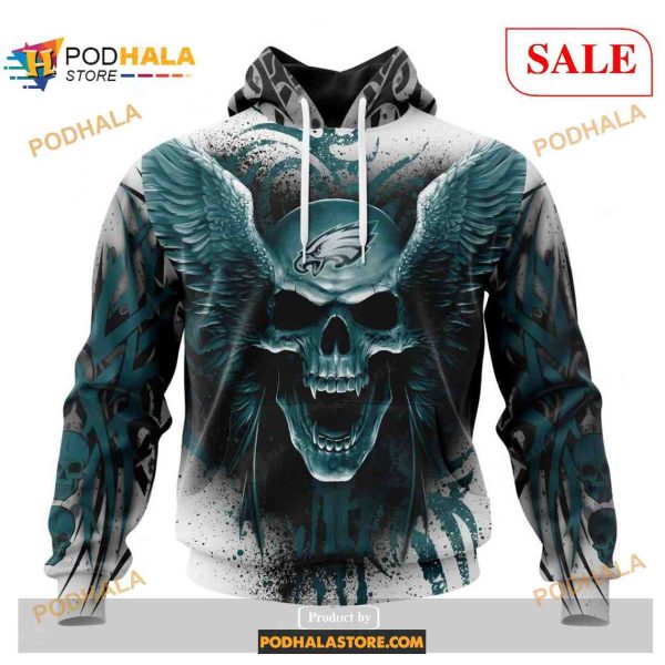 Philadelphia Eagles Special Kits With Skull Art Shirt NFL Hoodie 3D