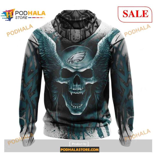 Philadelphia Eagles Special Kits With Skull Art Shirt NFL Hoodie 3D