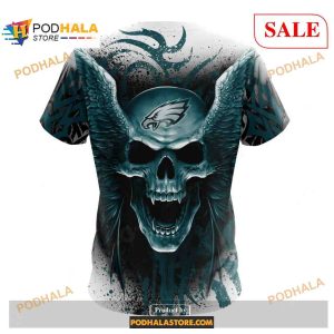 Philadelphia Eagles Special Kits With Skull Art Shirt NFL Hoodie 3D 4