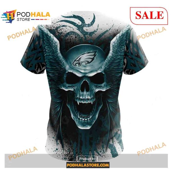 Philadelphia Eagles Special Kits With Skull Art Shirt NFL Hoodie 3D