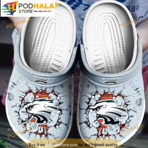 Philadelphia Eagles Tide 3D Funny Crocs For Men