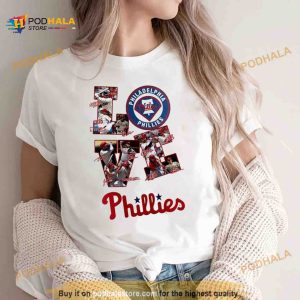 Philadelphia Phillies Love Team 2023 Baseball Signatures Shirt