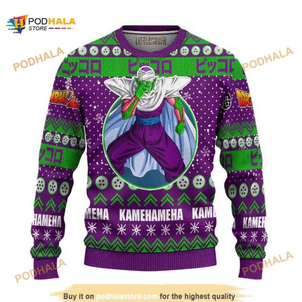 Piccolo Anime All Over Printed Funny Ugly Sweater
