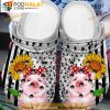 Pig Sunflower American Garden 3D Funny Crocs