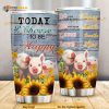 Pig Today I Choose To Be Happy Stainless Steel Cup Coffee Tumbler