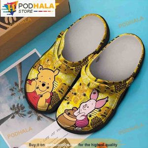 Piglet And Winnie The Pooh 3D Funny Crocs Slippers