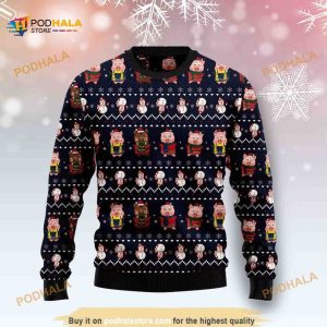 Pigs Cute All Over Printed Funny Ugly Sweater