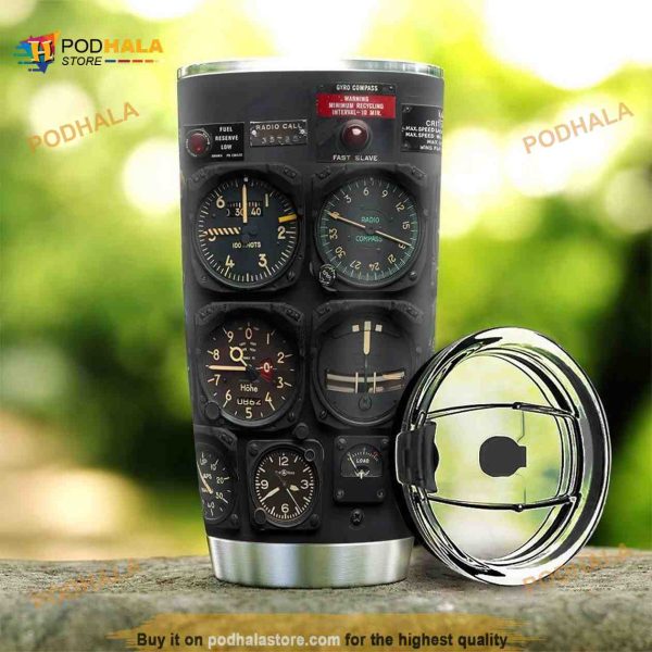 Pilot Gauges Stainless Steel Cup Coffee Tumbler