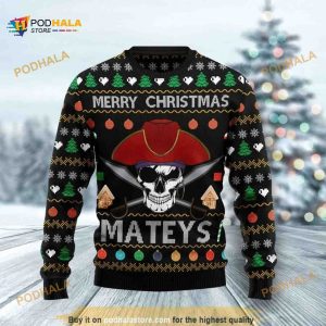 Pirate Skull All Over Printed Funny Ugly Sweater