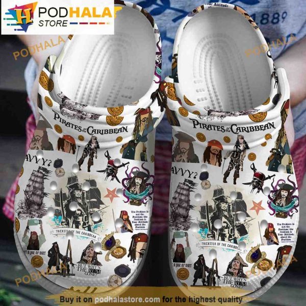 Pirates Of The Caribbean Movie 3D Funny Crocs Clogs