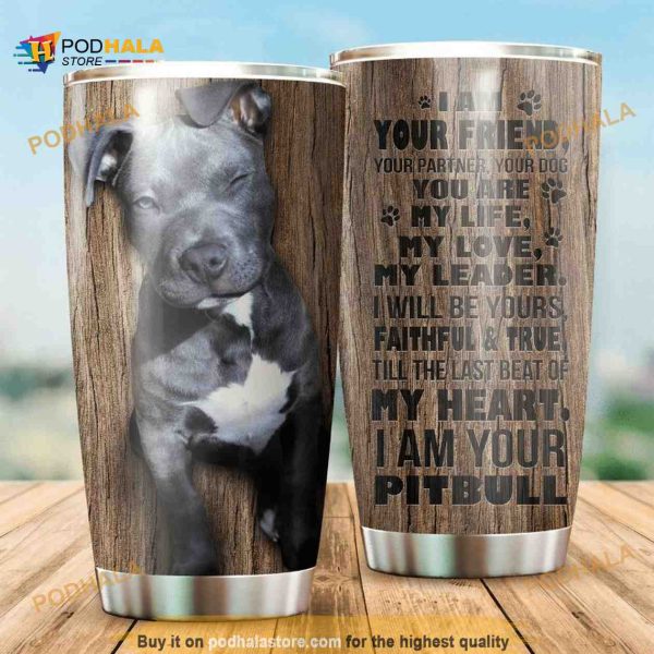 Pit Bull Dog Stainless Steel Cup Coffee Tumbler