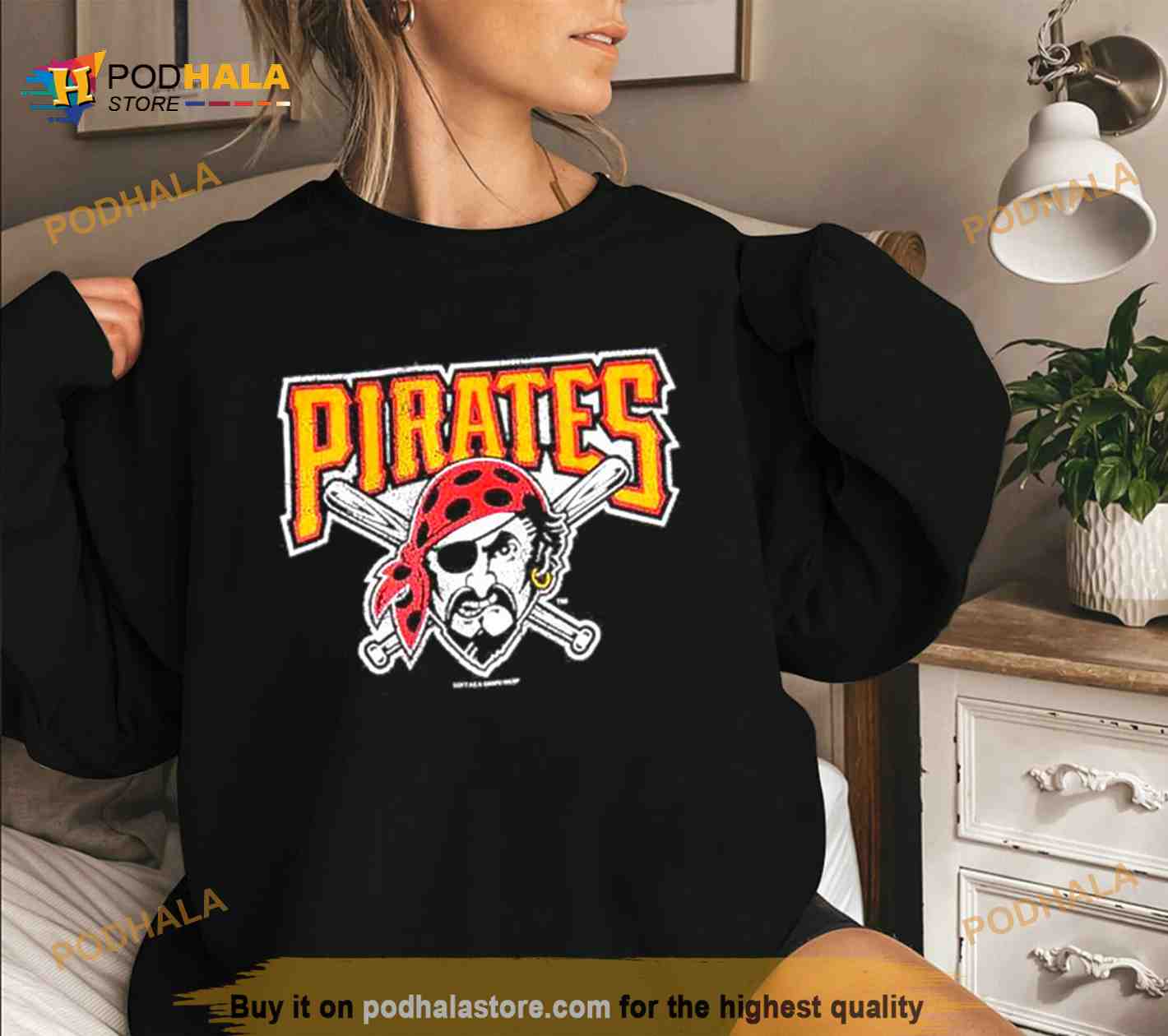 Skeleton Pittsburgh Pirates Baseball Shirt