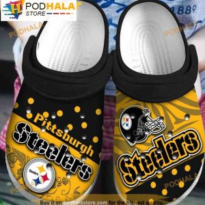 Pittsburgh Steelers 3D Funny Crocs Clogs