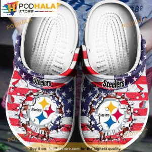 Pittsburgh Steelers 3D Funny Crocs Shoes Men