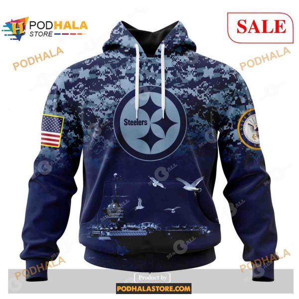 Pittsburgh Steelers Honor US Navy Veterans Shirt NFL Hoodie 3D