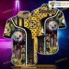 Pittsburgh Steelers NFL Hawaiian Shirt, Tropical Pattern Skull Punisher