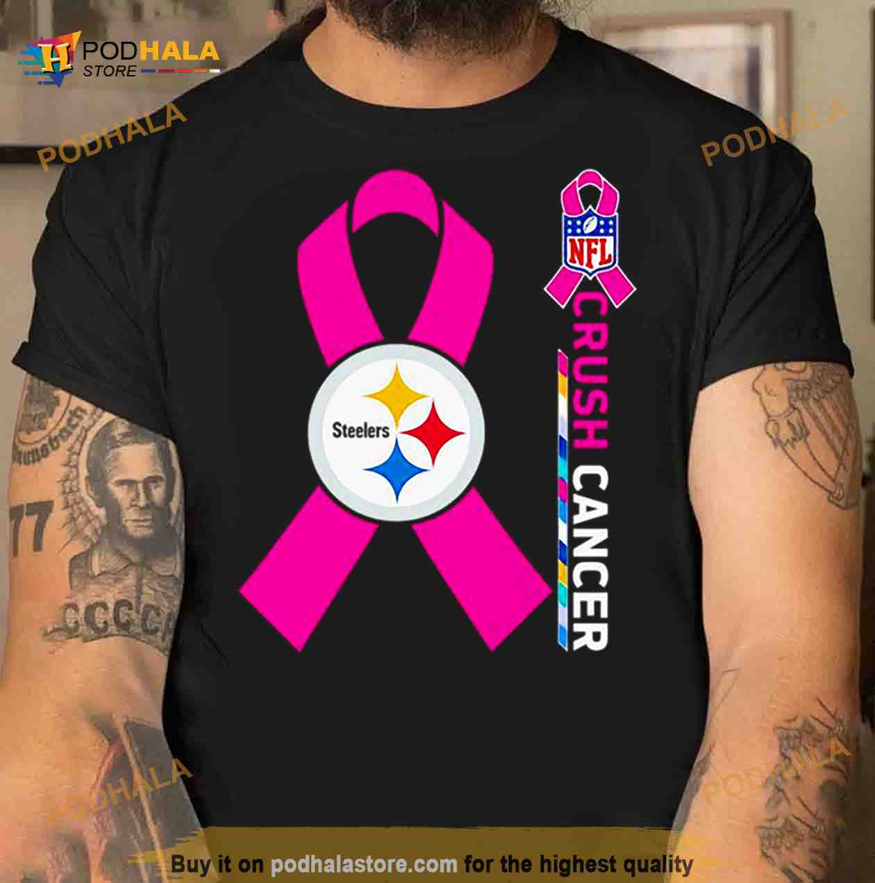 pittsburgh steelers breast cancer shirts