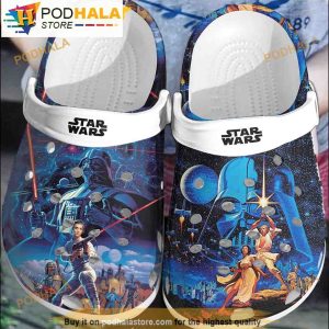 Planet Star Wars 3D Funny Crocs Slippers