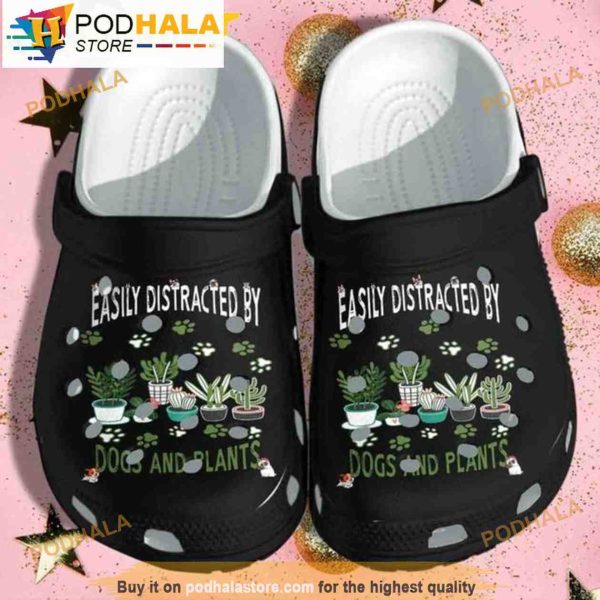 Plants And Dog 3D Funny Crocs