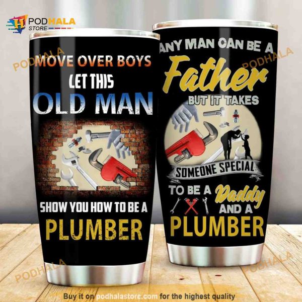 Plumber Dad Fathers Day Stainless Steel Cup Coffee Tumbler