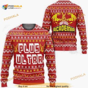 Plus Ultra All Might My Hero Academia Anime Ugly Wool Sweater