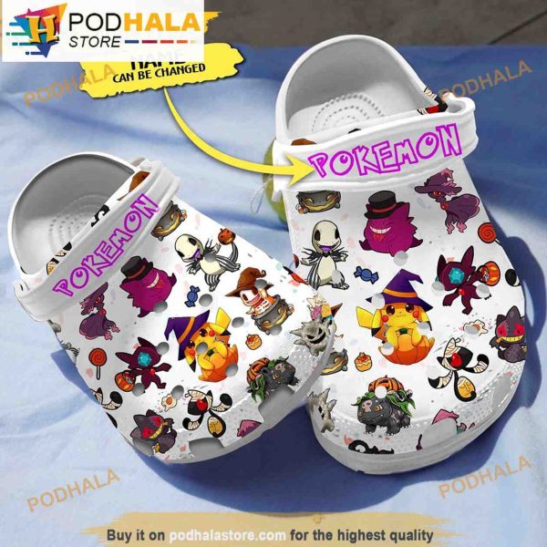 Pokemon 3D Halloween Crocs Slippers