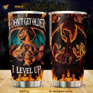 Pokemon Charmander Charmeleon Charizard Anime Coffee Tumbler