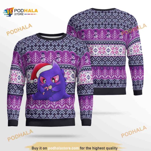 Pokemon Gengar Ugly Christmas Sweater