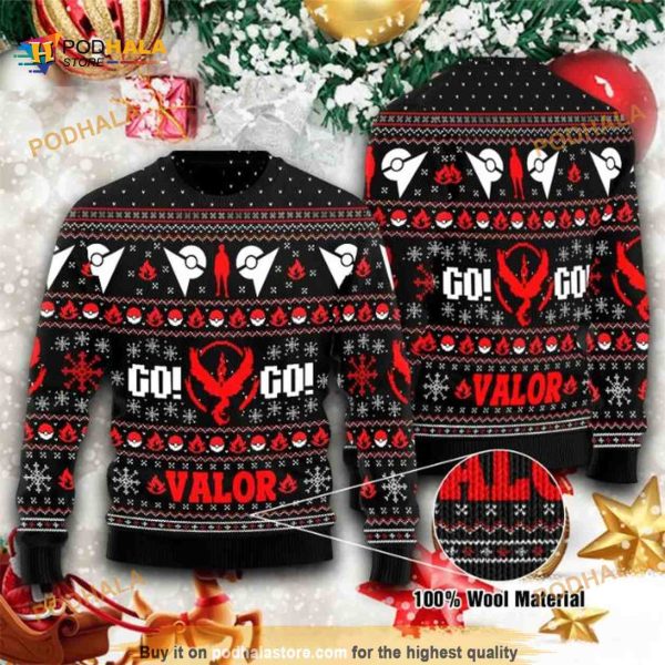Pokemon Go Go Valor All Over Printed Funny Ugly Sweater