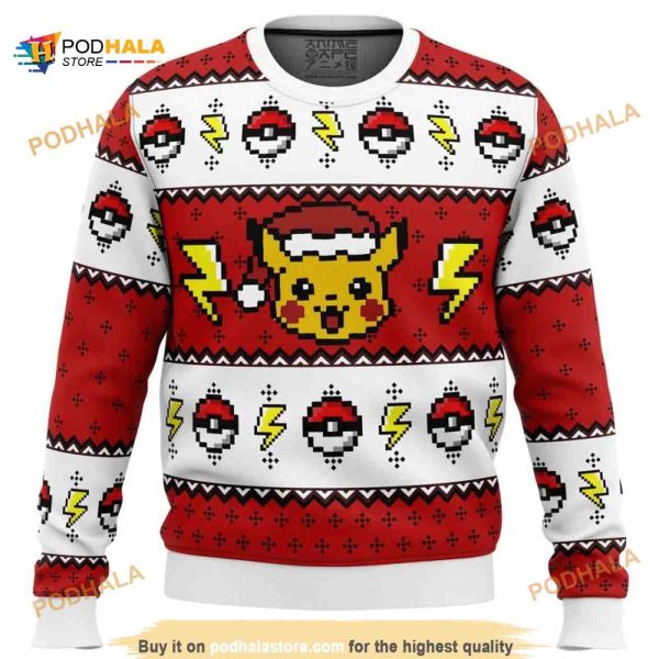 Pokemon Pikachu All Over Printed Funny Ugly Sweater