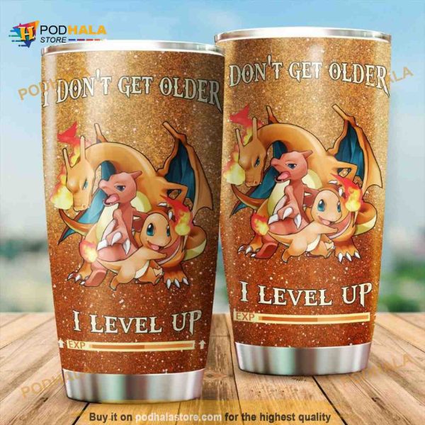 Pokemon Pocket I Level Up Gift For Lovers Travel Coffee Tumbler